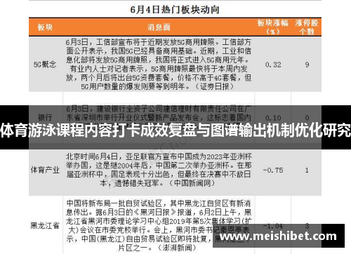 体育游泳课程内容打卡成效复盘与图谱输出机制优化研究